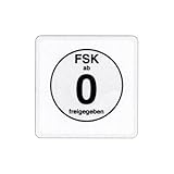fsk aufkleber entfernen  100 Stück FSK 0 Aufkleber / Sticker - FSK ab 0 freigegeben