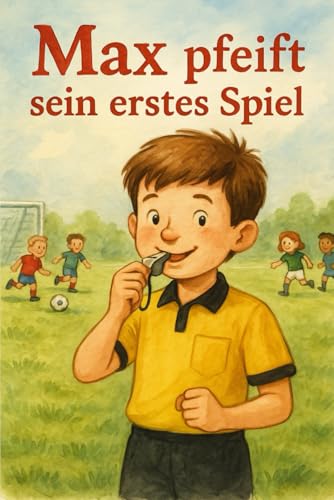 Max pfeift sein erstes Fußballspiel: Kinderbuch über einen Jungen der es liebt Fußball zu spielen und mutig beschließt Schiedsrichter zu werden. Ein ... und Freude am Fußball - Ideal für die Ferien