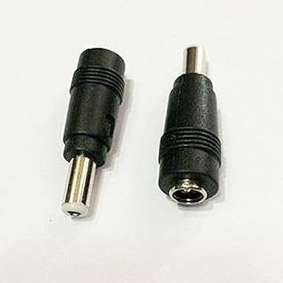 通用AC适配器用输出DC插头转换适配器 (5.5mm×2.1mm ⇒ 5.5mm×2.5mm, 2件套)
