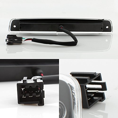 AKKON - For 1994 1995 1996 1997 1998 1999 2000 2001 Dodge Ram 1500 2500 3500 LED 3RD Brake Light Lamp - Black