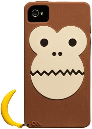 Amazon Co Jp Case Mate Iphone 4s 4 Creatures Bubbles Monkey Case Brown クリーチャーズ バブルス モンキー バナナ シリコン ケース ブラウン Cm 家電 カメラ