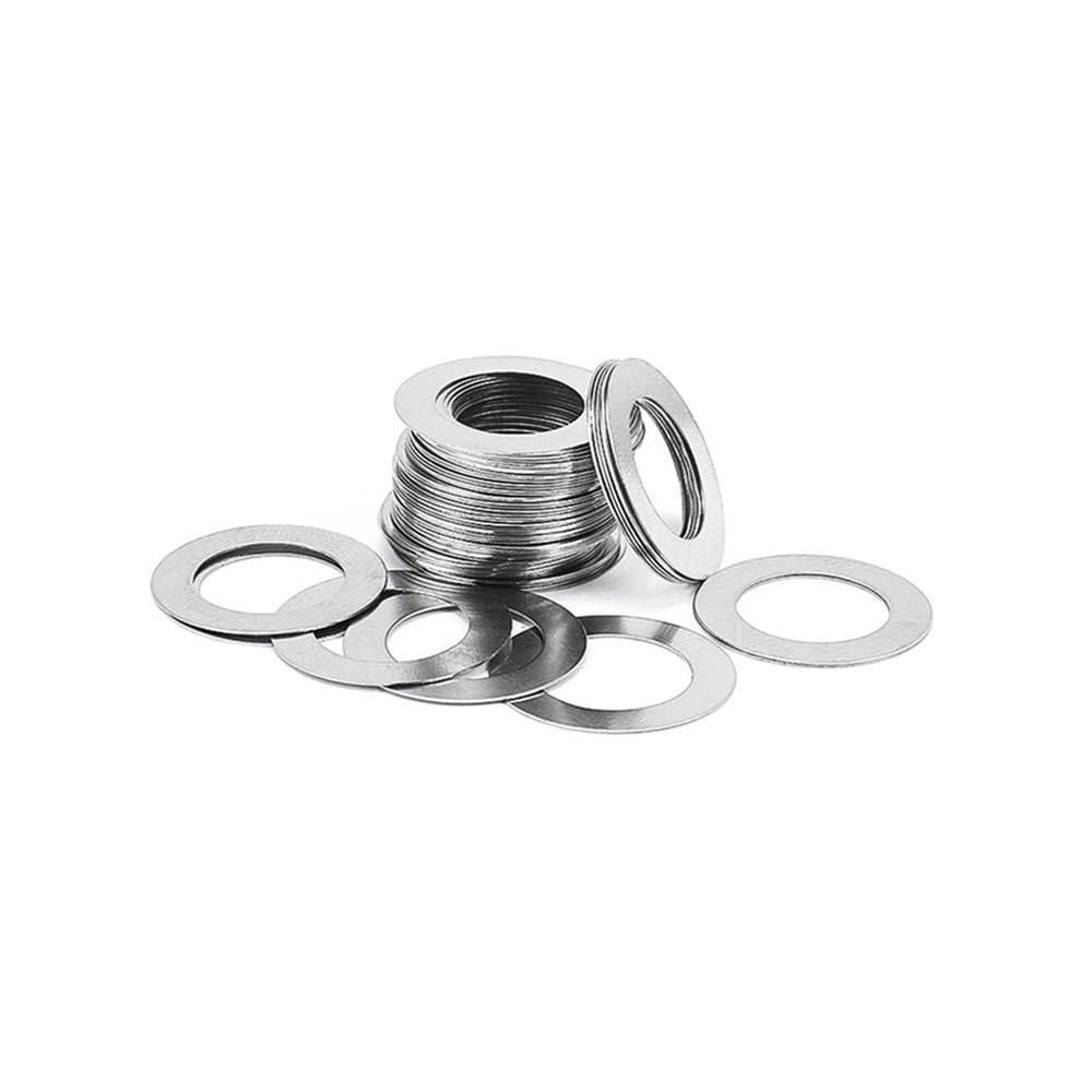 Sicherungsscheiben, 10 Stück, ultradünne flache Unterlegscheiben, M15 M17 M35, Präzisions-Unterlegscheibendichtung, Dicke 0,5 mm, Sortiment dünner(M12x18)