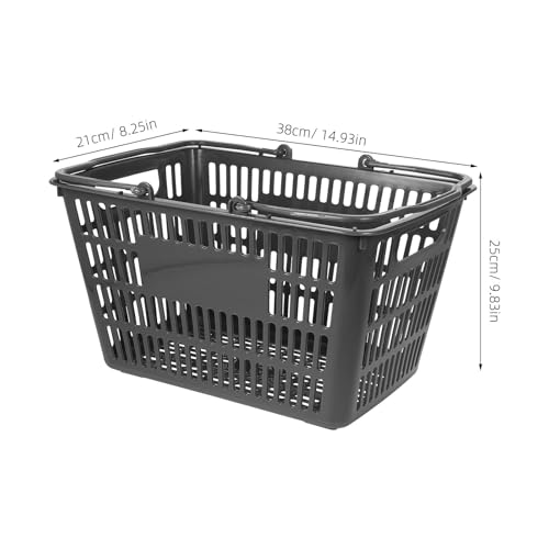Cesta organizadora para cocina y baño de plástico resistente con asas 3