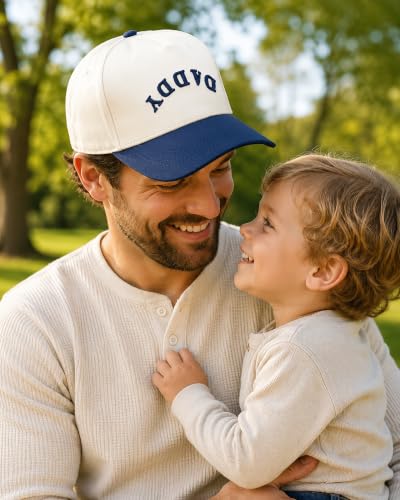 Image of Waldeal Upside Down Daddy Trucker Hat for Men, Adjustable Snapback Dad Baseball Cap, Fathers Day Birthday Gifts from Daughter