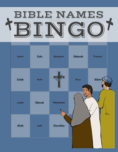 Bible Names Bingo Game Book: Youth Group Sunday School Church Group Christian Party Game (Bible Based Activity Books For All Ages)