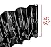 VViViD+ 2020 Edition Black Stealth Large Sized Pattern Camouflage Vinyl Car Wrap Roll (15ft x 5ft) Self Adhesive Film Air Release Technology, Scratch Resistance, Protective Liner, Bubble-Free