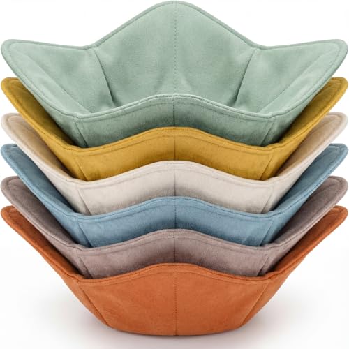Boao 6 Pack Microwave Safe Bowl Cozy Holder, Boho Color