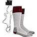 Turtle Fur Lectra Sox Wader Socks, Electric Battery Heated Socks, Maroon, Large/X-large