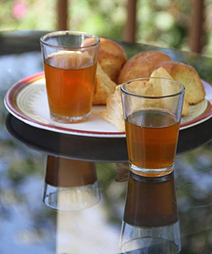 KALAPURI® Aluminium Indian Traditional Kettle Tea Coffee Pot (1500 mL) Chai Maker with Handle & 6 Transparent Cutting Tea Glass (80 mL) - Image 4