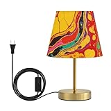 lampade da decoupage Base solida con struttura in metallo: basata sull'eccellente struttura in metallo, la nostra lampada da tavolo laterale può stare saldamente sulla scrivania dello studio, non sarà ribaltata da urti o urti accidentali, questa robusta lampada ti offrirà sicuramente un'esperienza utente avvincente. 
