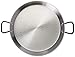 Garcima 22-inch Pata Negra Restaurant Grade Paella Pan, 55cm, Large, Silver
