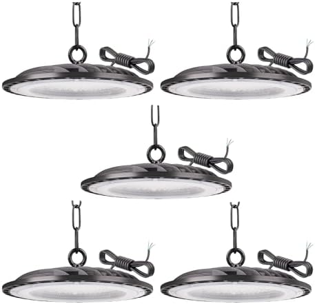 300W UFO LED Lámpara de Alta Bahía, 6500K BlancaFría LED UFO High...