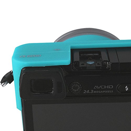 First2Savvv Xjpt-A6000Gj-B03 Blue Full Body Tpu Jelly Rubber Gel Skin Case Cover Precise Fit Digital Camera Case Bag Cover For Sony A6000 #TOP3