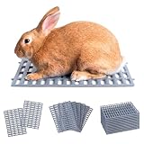 Planet Rabbit— Premium Plastic Rabbit Cage Mats (Gray, 6 Pack) | 15x10 Mat