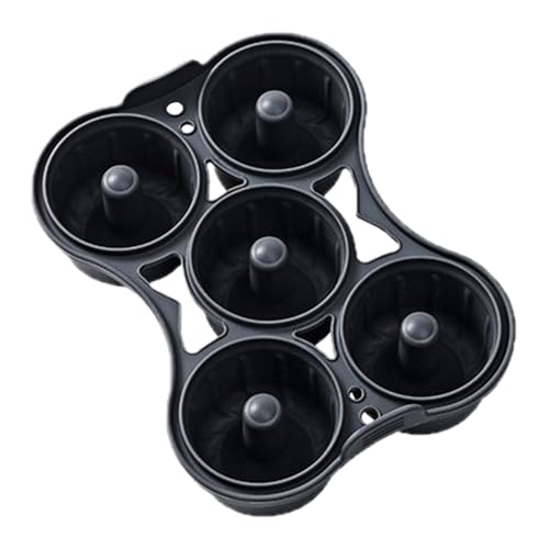 Moldes para hornear – Molde de silicona reutilizable para 5 donuts o pastas – Accesorios de pastelería perfectos para donuts, freidora sin aceite – Ideal para Halloween, Navidad, anni