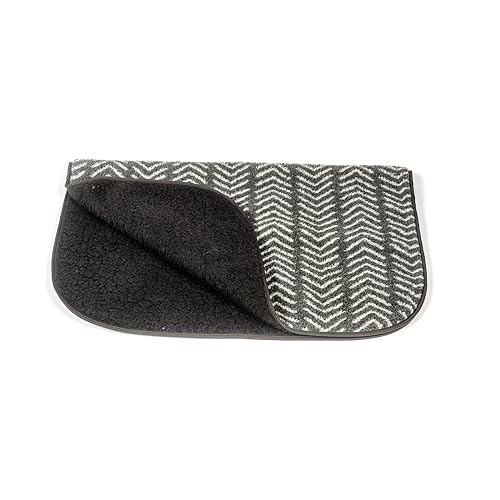 Manta de forro polar para perro de diseño danés gris carbón White Hinge 2