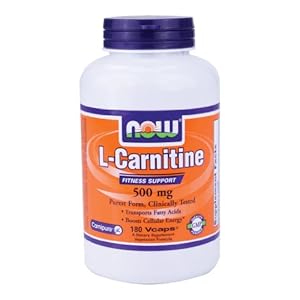 Now Foods L-Carnitine 500 mg – 180 Vcaps 6 Pack