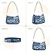ALAZA Blue Camouflage American Flag Shoulder Bag Purse for Women Tote Handbag with Zipper Closure
