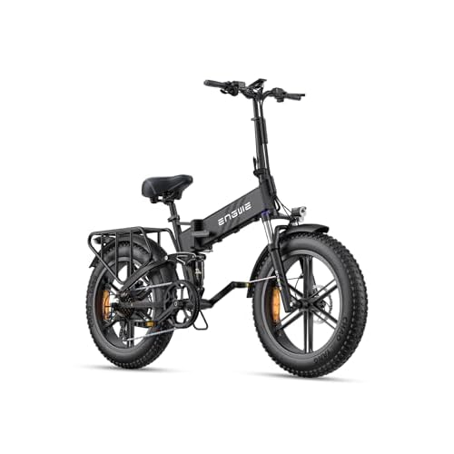 ENGWE E Bike Herren Klapprad Elektrofahrrad mit 20x4.0 Zoll Fat Tire,16Ah Herausnehmbarer Akku Lange Reichweite bis 150KM/110KM, Vollfederung, 8-Gang,