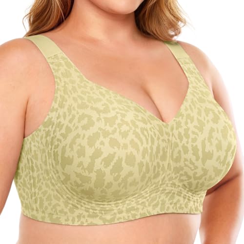 Image of OEAK Womens Wireless Jelly Bras Plus Size Support Push Up Comfortable Bra