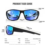 Polarized Sports Sunglasses Men UV400 Protection Lightweight Wrap Around Goggles for Cycling Fishing Driving Running - Image 4