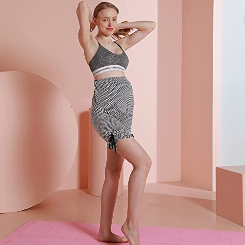 Ryaonfky Women's Maternity Yoga Shorts Over The Belly High Waisted Workout Running Active Athletic Shorts White #TOP2