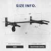 LIONSCOOL Multifunctional Wall Mounted Pull Up Bar with Pulley System, 48 and 16/24 Multi-Grip Chin Up Bar, Cable Pulley Attachments Included, Perfect for Upper Body Workouts