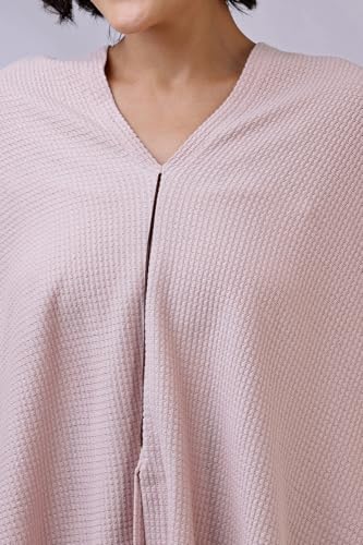 Image of Zelena Cotton Bamboo Blend Premium Nursing Cover for Breastfeeding | Breastfeeding Cover for Mothers | Feeding Shawl for Mother | Feeding Cloth | Breathable Nursing Covers | Poncho For Mom (Nude Pink)