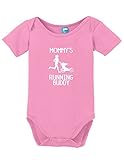 Sod Uniforms Mommy's Running Buddy Baby Romper Pink 3-6 Month