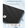 MoKo Tablet Rückenfolie für Microsoft Surface Pro 9 2022/Pro 8 2021 Tablet - 13" Touchscreen, PU Leder Schutzfolie Kratzfeste Schutzabdeckung für Surface Pro 9/8 13-Zoll, Schwarz - Image 4