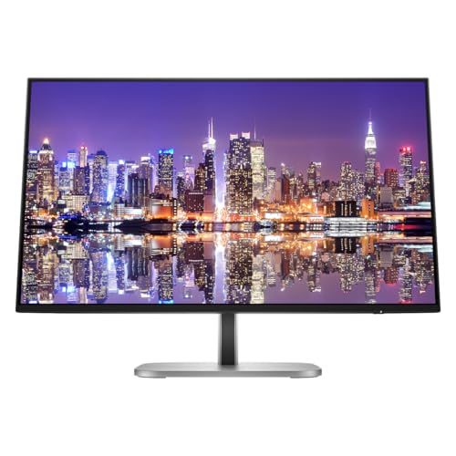 Image of HP Series 5 Pro 27-inch 527pu Full HD (1920 x 1080) LCD Monitor, 2-Pack USB-C Daisy Chain, DisplayPort, USB Hub Bundled with Desk Mount Dual Monitor Stand