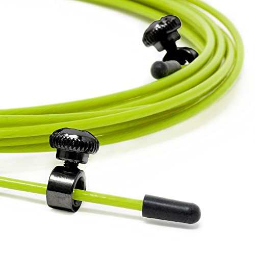Velites Skipping Rope Spare Replacement Cable For Crosstraining, Fitness And Boxing By Velites | Yellow Pvc, Steel 2 Mm Diameter | For Regular Training | Compatible With Other Brands. #TOP3