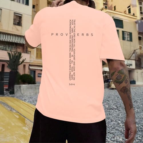 Image of Christian Shirts for Men Vintage Religious Cross Bible Verse T-Shirt Jesus Faith Tshirt Inspirational Graphic Tees