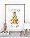 HPNIUB Let That Shit Go Art Print Set Of 1 (12”X16” Zen Printing Yoga Room Decoration Canvas Buddhist Prints Wall Pictures For Room Home Decor,No Frame
