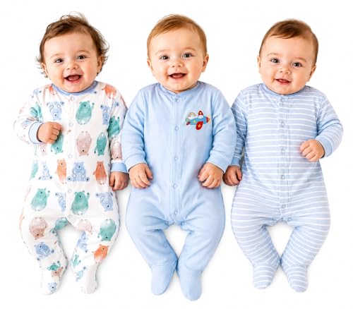 Image of 100% Cotton Baby Rompers /Sleepsuits /Jumpsuit /Night Suits for Baby Boys & Girls, Infants, New Borns