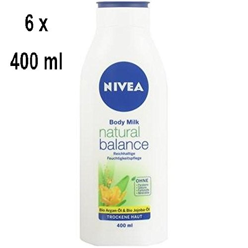 Nivea Natural Balance Trockene Und Sensible Haut 6 x NIVEA Bodymilch "Natural Balance" für trockene Haut - 400 ml