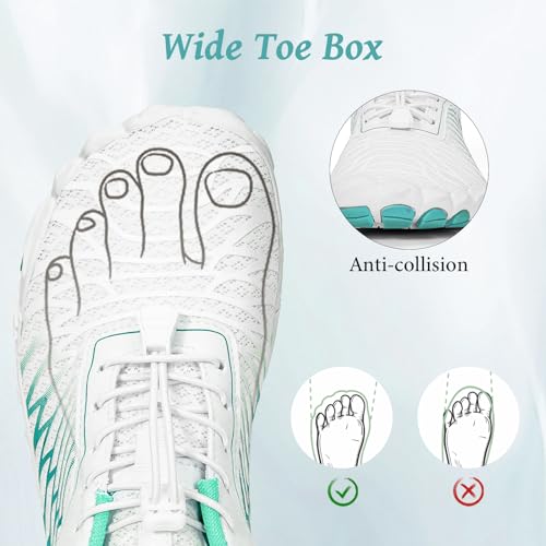 Image of Hike Barefoot Shoes, Pro Barefoot Shoes Women Men Footwear, Athletic Hiking Minimalist Water Shoe Breathable Quick Dry Zero Drop Trail Running Shoe with Non-Slip Sole & Wide Toe Box