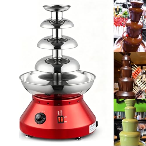 Máquina De Fuente De Chocolate, Modelo Comercial con Grifo, Máquina De Cascada De Chocolate con Control De Temperatura, Temperatura Constante Y Eficiencia Energética, para Fiestas Y Celebraciones B