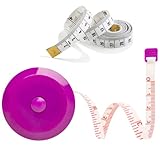 Tape Measure 2Pack, Measuring Tape for Body Measurement Retractable, Soft Tape Measure Set for Sewing Tailor Craft Cloth Fabric, 150 cm/60 Inch