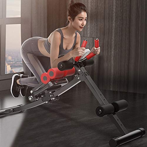 Kusou Adjustable Benches 2-in-1 Abdominal Crunch Machine Sit Up Bench Core Trainer Fitness Home Workout Gym Strength Training Equipment