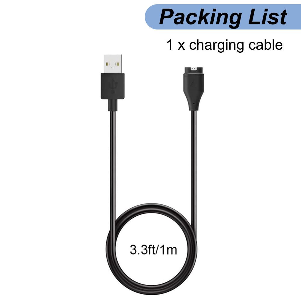 Charger for Garmin Watch - Forerunner 970 965 570 265 165 55, Approach S70 S62 S60 S50 S44 S42 S40 S12 S10, Vivoactive 6 5 4, Instinct 3 2 2X, Venu 3s 3 2 2S Plus X1, Fenix 8 7 6 5, Quatix, Tactix 8 7
