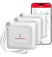 ThermoPro 温湿度計 Bluetooth 温度計 湿度計 温度湿度計 デジタル 高精度 スマホ連動 アラーム機能 ストラップ付 梅雨 熱中症対策 乾燥対策 温室 部屋 室内用温湿度計 ミ...