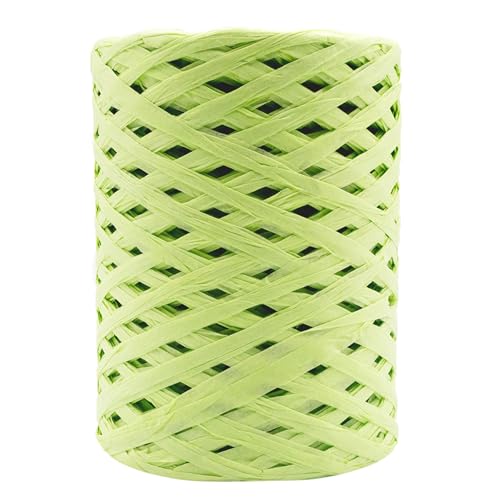 Mandala Crafts Lime Green Paper Raffia Ribbon for Gift Wrapping Crafts