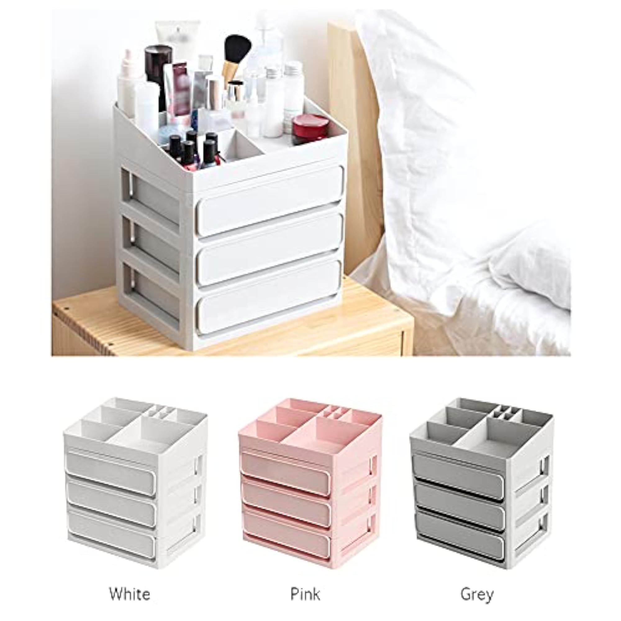 Large Capacity Multi-Functional Cosmetics Storage Box