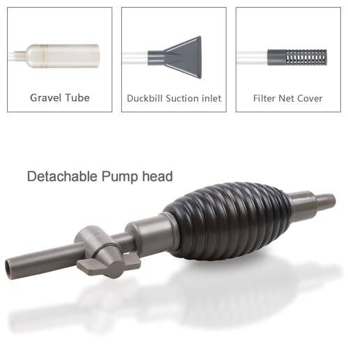 Image of Aquarium Gravel Cleaner Siphon Vacuum, manually Operated Water Changer kit and Cleaning Tools