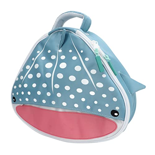 plplaaoo Regulator Bag Dive Regulator Carrying Bag Swim Regulator Bag Large Capacity Protective Foam Two Way Zipper Easy Carry Marine Animal Design (Blue Whale Shark Design)