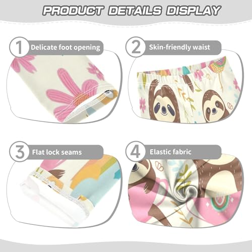 Toddler Girls Leggings Printed Yoga Pants Leggings Pink Cup Koala for Kids3