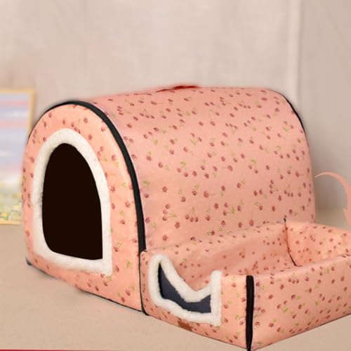 犬 ベッド 洗える 猫 ベッド ドーム型 猫ハウス ペットベッド ペットハウス 冬用 あったかい 滑り止め 取り外し可能 ペット用品 ふわふわ ふかふか 室内用寒さ対策 柄H4