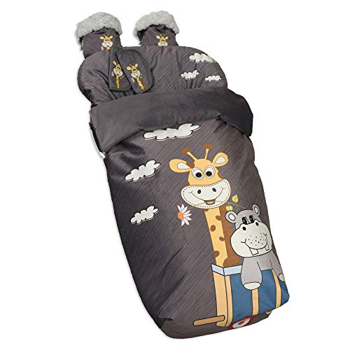 Saco de Bebé Universal Silla con Cubre Pies Polar, Desmontable con Cremalleras. Lavable a máquina. (Enjoy)