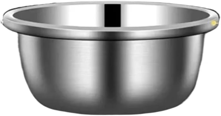 Colander Strainer Mixing Bowl 304 Stainless Steel Drain Basket Vegetable Rice Washing Basin Water Leakage Sieve Sesame Filter Net(32cm 2 pcs Set)